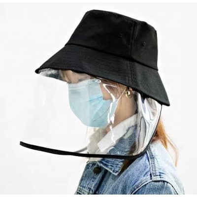 Anti Wind Cotton Basic bucket hats with plastic proof sheet